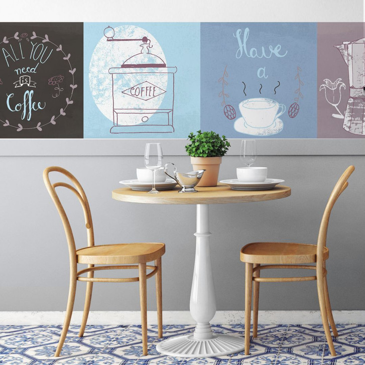 Fototapete Loske - Coffee Time - Panorama - 48x260cm - WA226820