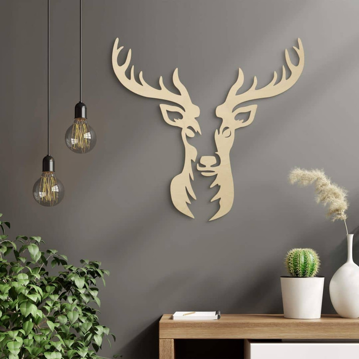 Holzdeko Pappel - Hirschkopf - WA346575