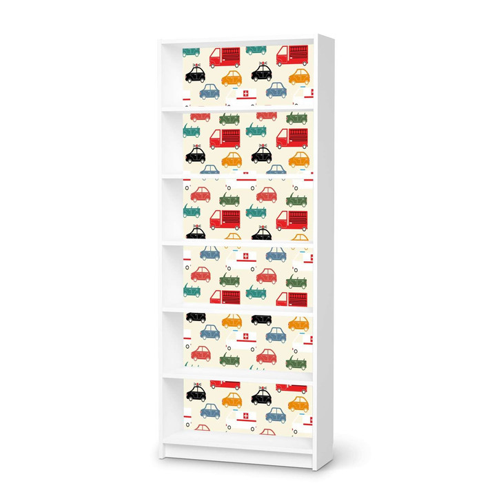 Klebefolie IKEA Billy Regal 6 Fächer - Cars - CR111014