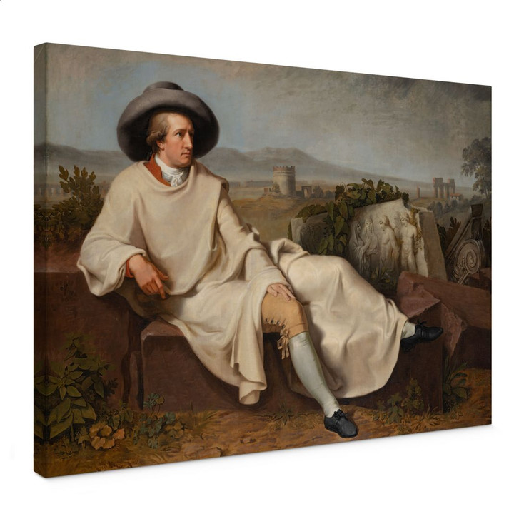 Leinwandbild Tischbein - Goethe in der römischen Campagna - WA459933