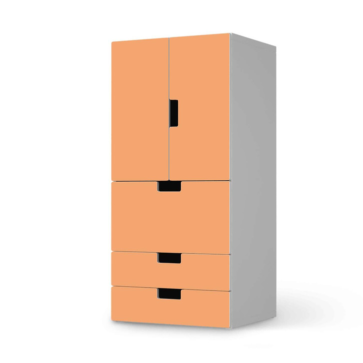 Möbelfolie IKEA Stuva / Malad - 3 Schubladen und 2 kleine Türen - Orange Light - CR117227