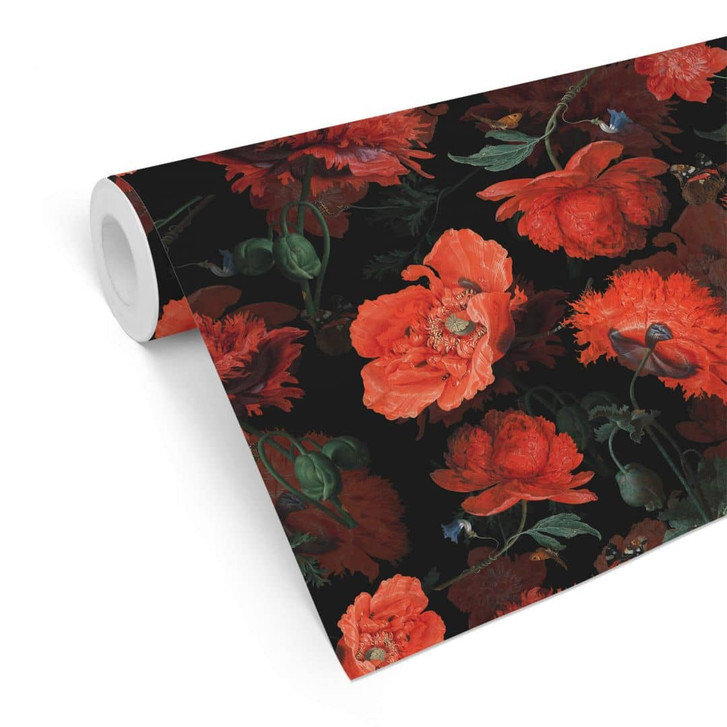 Mustertapete UN Designs - Rote Blüten - WA328444