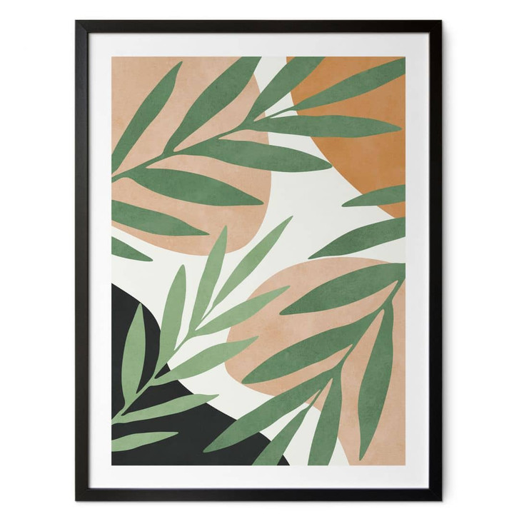 Poster Abstrakte Zweige im tropischen Look - Costa - WA460121