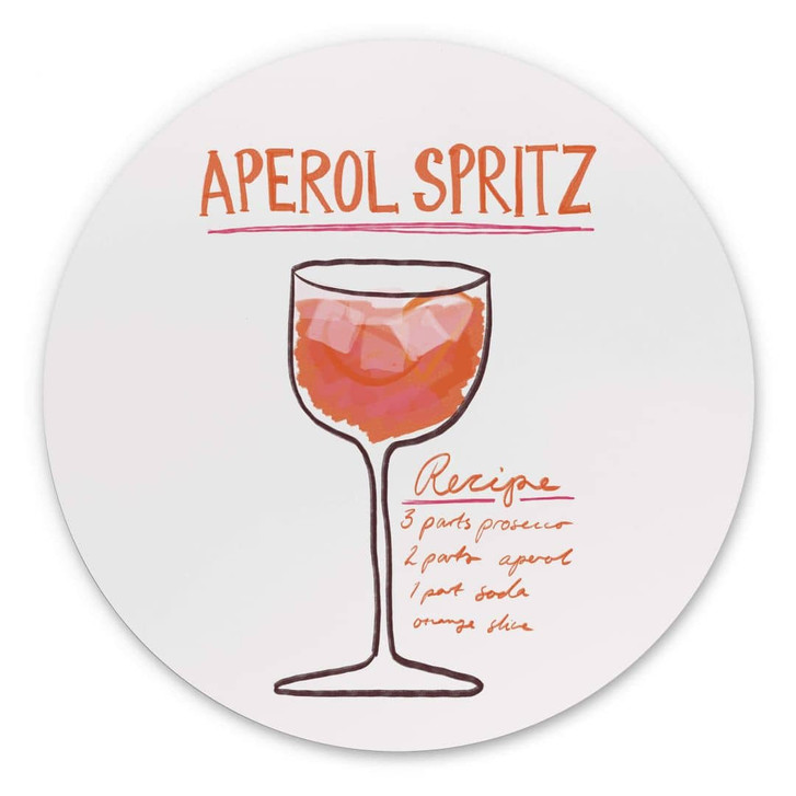 Rundes Wandbild Fritsch - Aperol Spritz - Alu-Dibond - WA393739