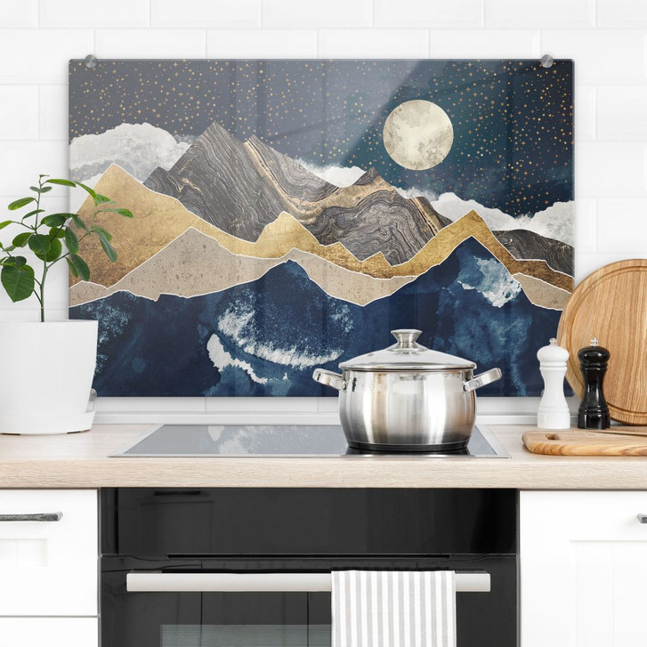 Spritzschutz Sternenhimmel im Winter - SpaceFrog Designs - WA417635