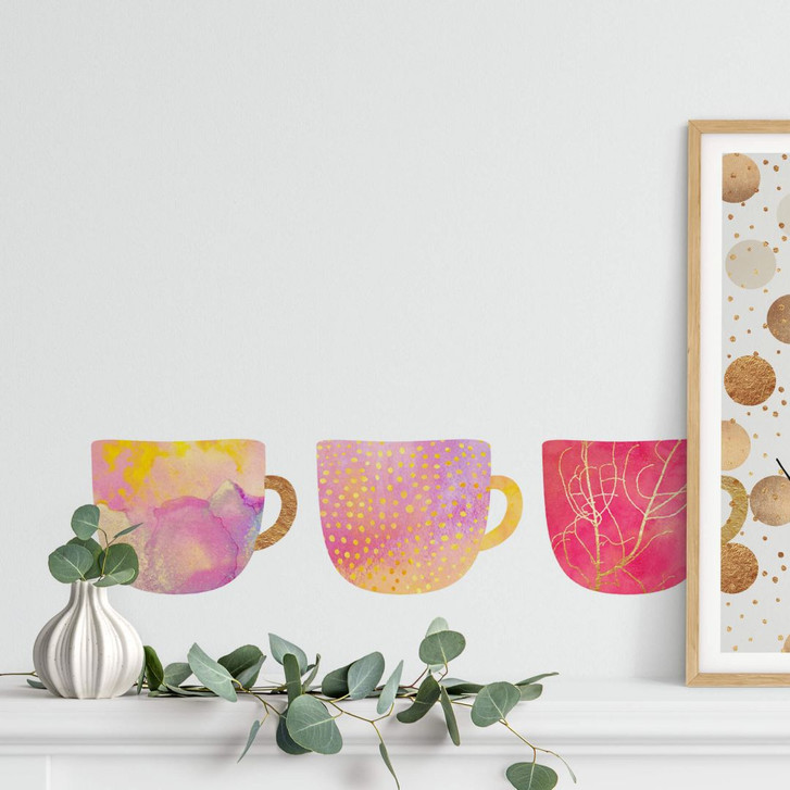 Wandtattoo Fredriksson - Kaffeetassen-Set - Pretty Pink - WA260206