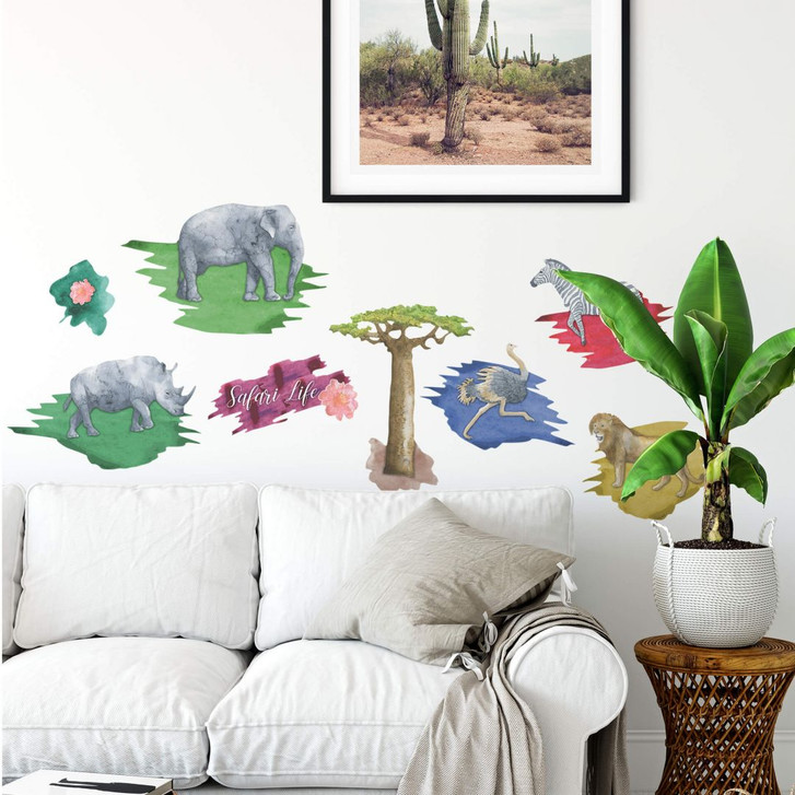 Wandtattoo Watercolour Safari-Set - WA243240