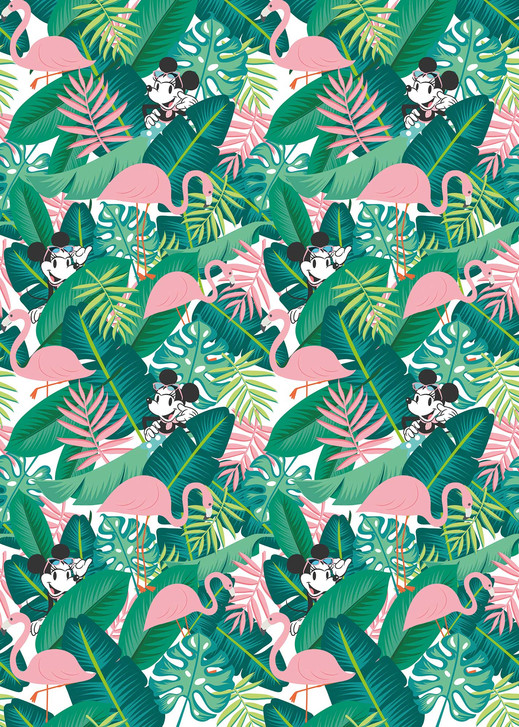 Digitaldrucktapete Minnie Tropical - KODX4-005