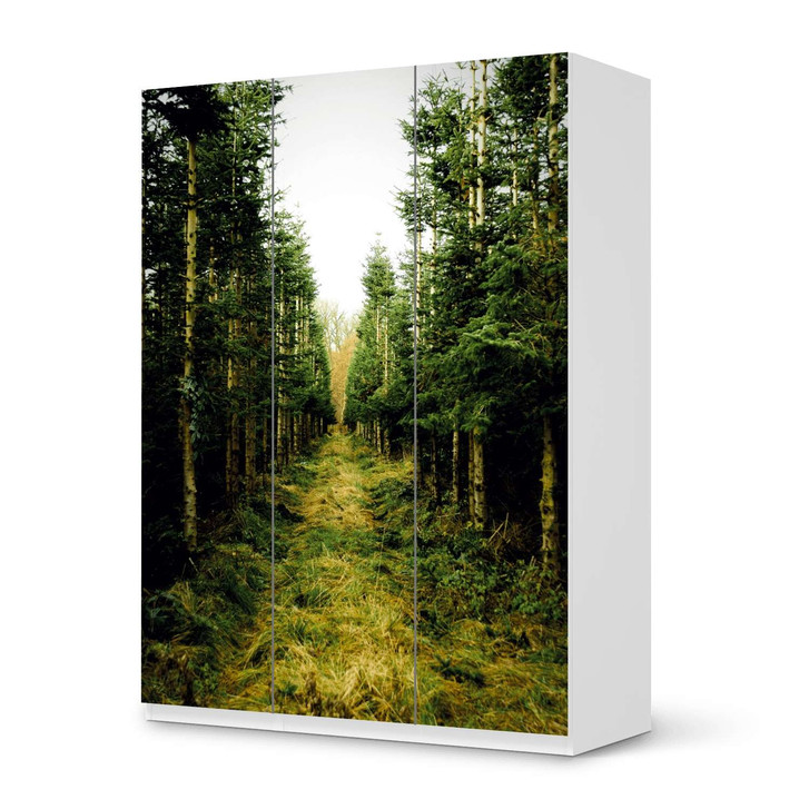 Folie IKEA Pax Schrank 201cm Höhe - 3 Türen - Green Alley - CR105775