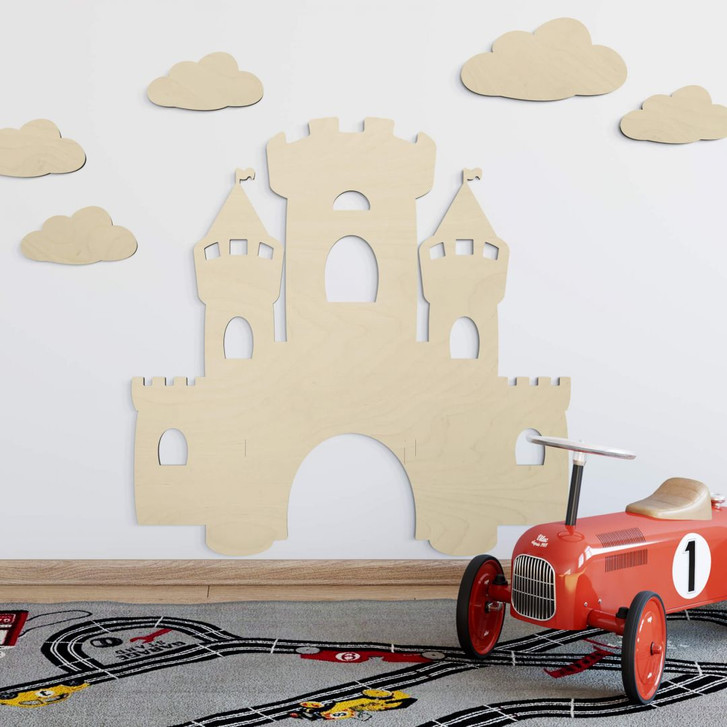 Holzdeko Pappel - Burg - WA309890