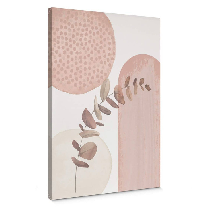 Leinwandbild Abstrakt - Moss - Boho in Rosa - WA402670