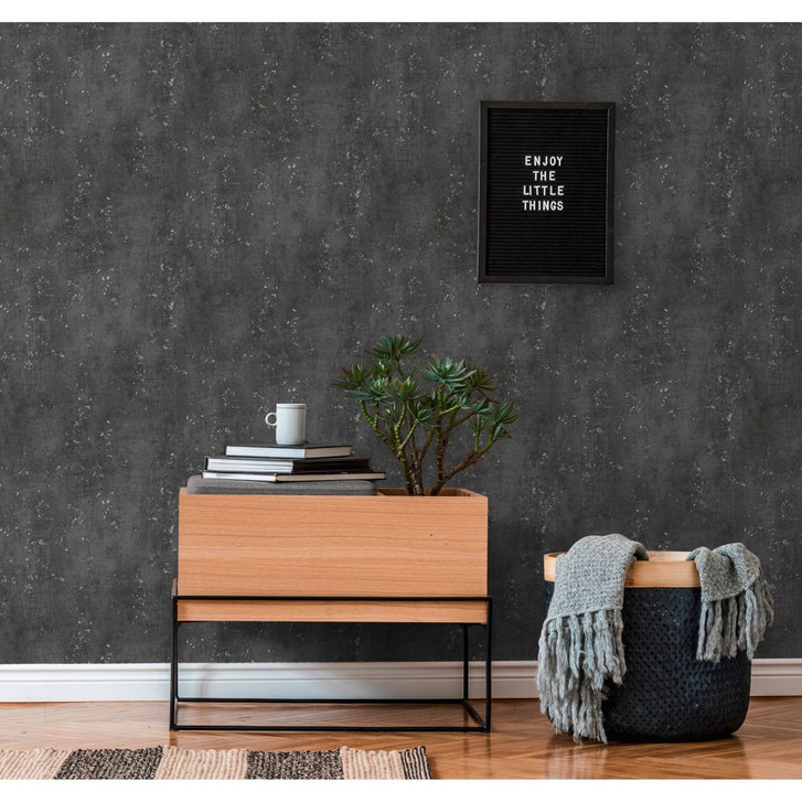 Livingwalls Betontapete Titanium 3 Vliestapete schwarz - WA327797