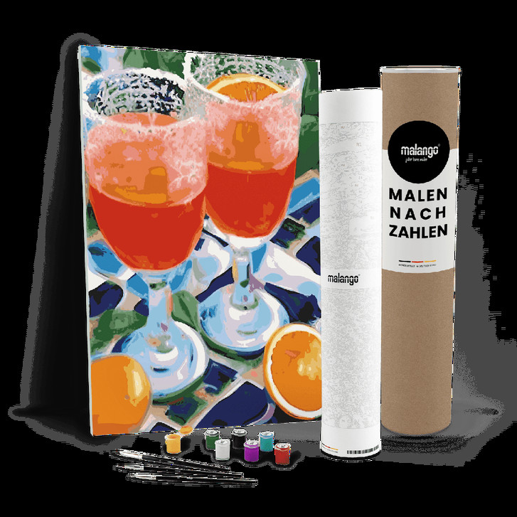 Malen nach Zahlen Leinwandbild - Aperol Spritz - WA447792