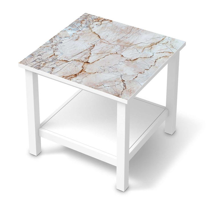 Möbel Klebefolie IKEA Hemnes Tisch 55x55cm - Marmor rosa - CR113579