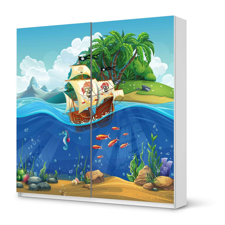 Möbel Klebefolie IKEA Pax Schrank 201cm Höhe - Schiebetür - Pirates - CR113893