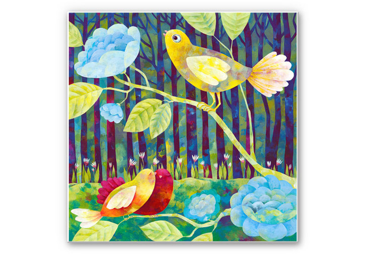 Wandbild Blanz - Vögel im Wald - WA191432