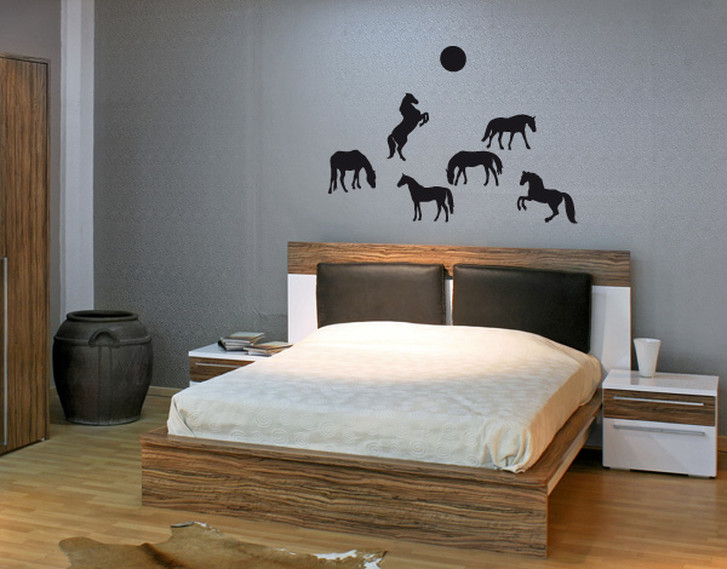 Wandtattoo Pferde unter Sonne - TD16493