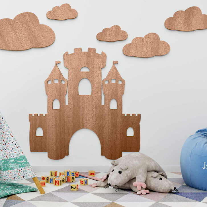 Holzdeko Mahagoni - Burg - WA309787