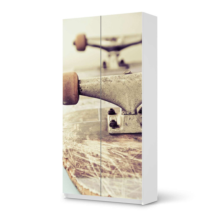 Klebefolie IKEA Pax Schrank 201cm Höhe - 2 Türen - Skateboard - CR109987