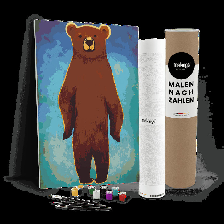Malen nach Zahlen Leinwandbild - Bär Beatrice - WA447080