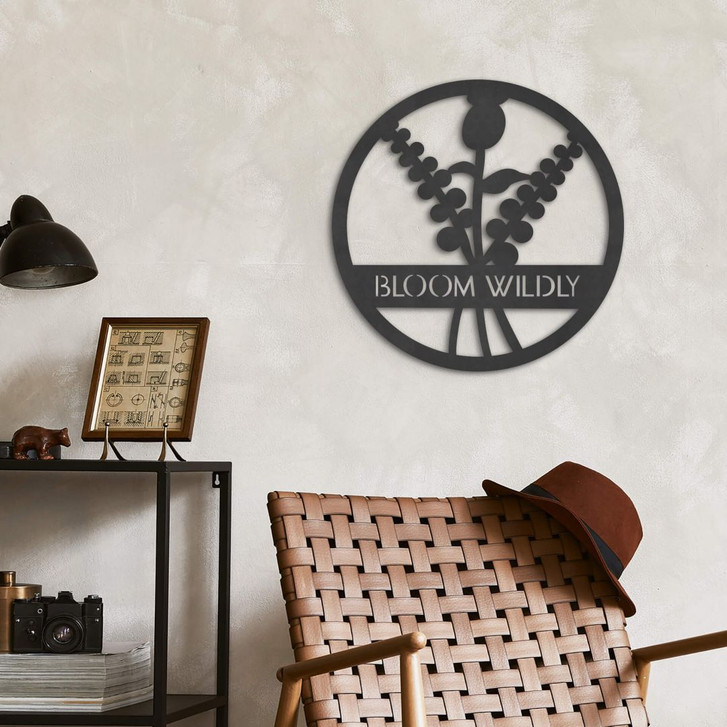 MDF - Holzdeko - Blumen im Kreis - Bloom Wildly - WA335997