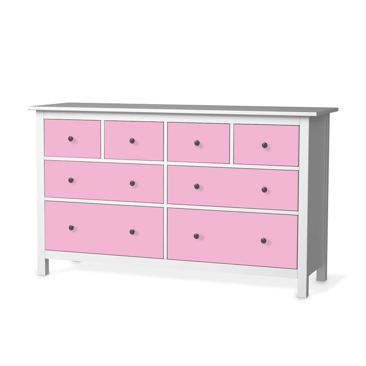 Möbelfolie IKEA Hemnes Kommode 8 Schubladen - Pink Light - CR114879
