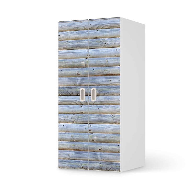 Möbelfolie IKEA Stuva / Fritids Schrank - 2 grosse Türen - Greyhound - CR117837