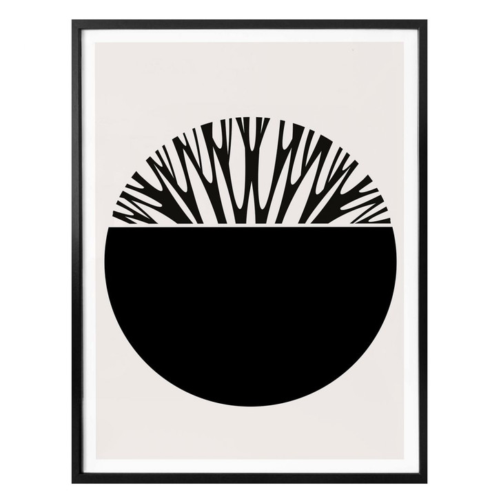 Poster Kubistika - Baum des Lebens - Schwarz - WA304523