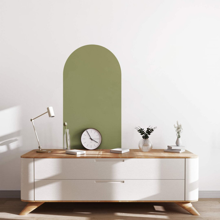 Wandtattoo Rundbogen schmal Khaki - WA412220