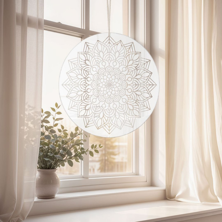Acrylglasbild, Fensterbild zum Aufhängen Mandala - Rund - WA415649