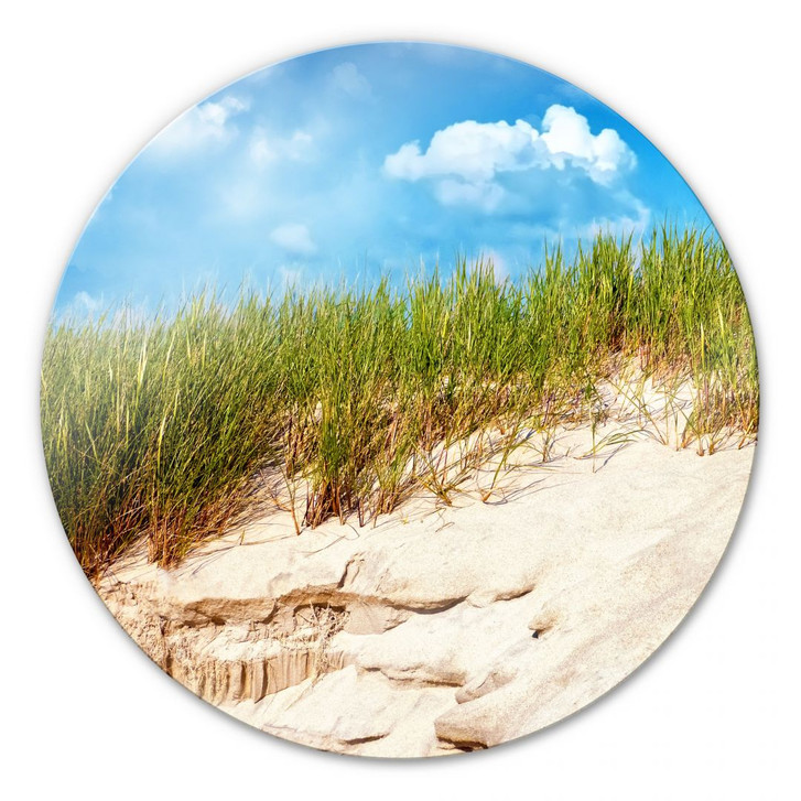 Glasbild Ostsee Dünenlandschaft - rund - WA126519