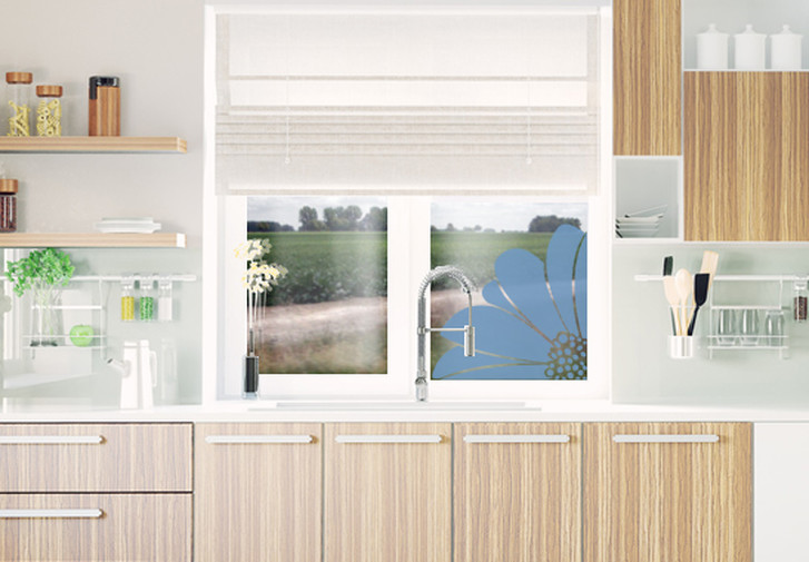 Glasdekor Gerbera Ecke - CG10394