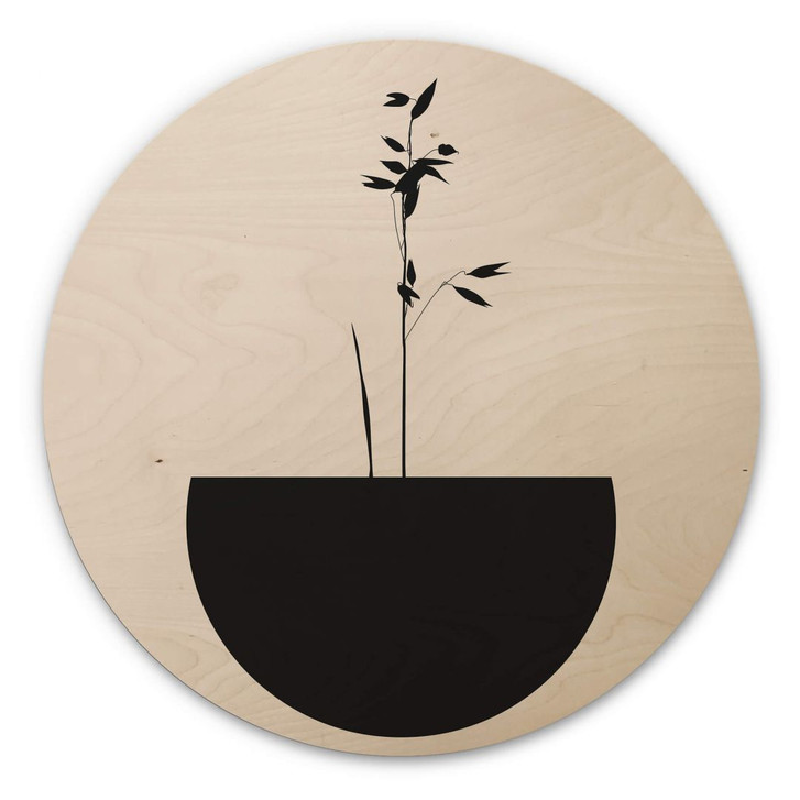 Holzbild Kubistika - Abstracticum - Rund - WA302711