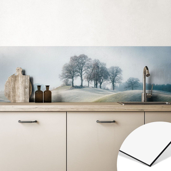 Küchenrückwand Frostige Hügellandschaft - Eisenmann - WA434414