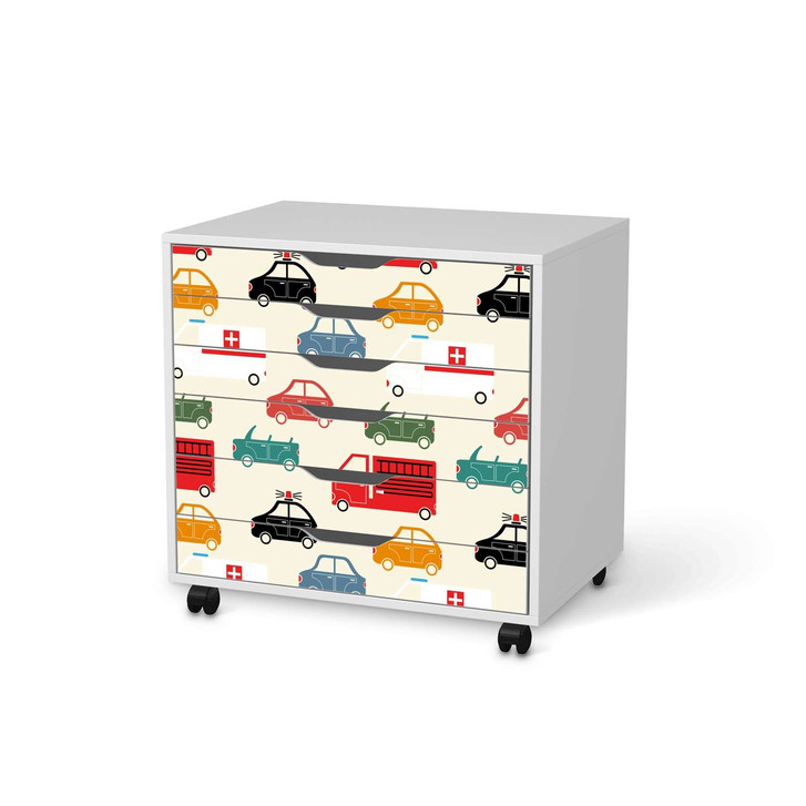 Möbelfolie IKEA Alex Rollcontainer 6 Schubladen - Cars - CR114196