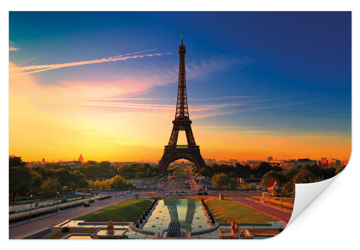 Wallprint Eiffeltum im Sonnenuntergang - WA183421