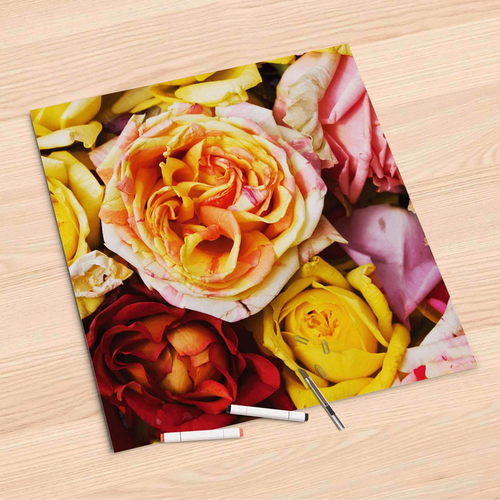 Folienbogen (60x60cm) - Yellow Rose - CR107247