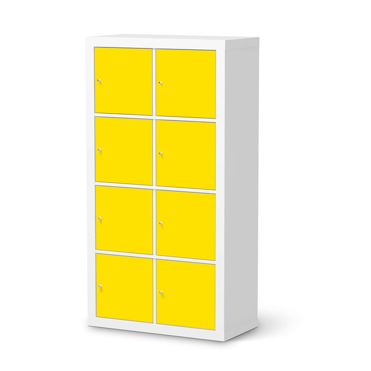 Klebefolie IKEA Expedit Regal 8 Türen - Gelb Dark - CR111109
