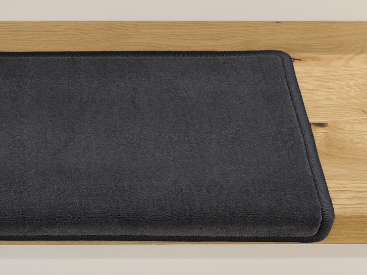 Luca Velours Stufenmatte Rechteckig in Anthrazit - TS487057