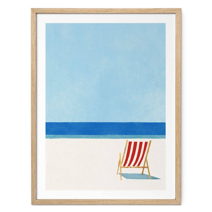 Strand Poster Liegestuhl mit Blick aufs Meer - Rivers - WA473744