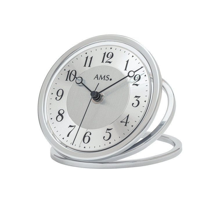 Tischuhr Funk Aluminium modern - UG100192