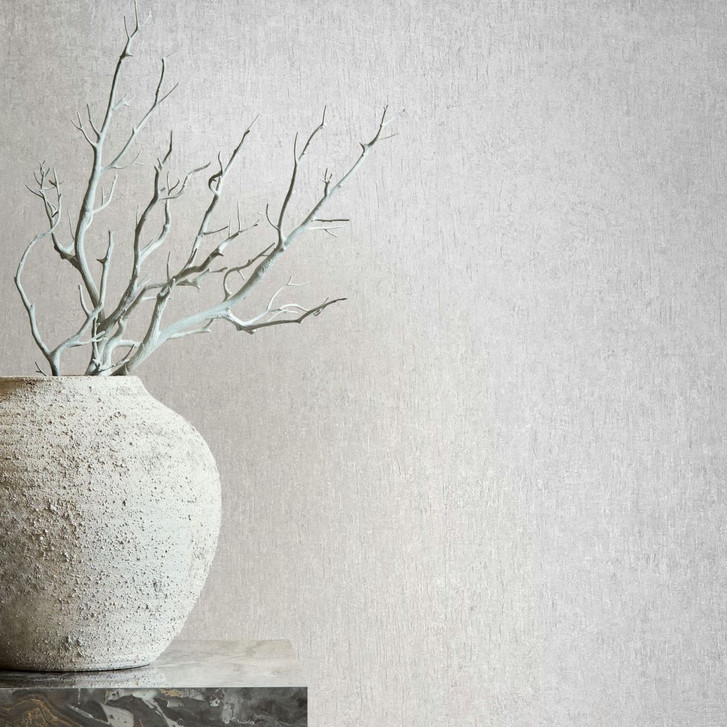 Vliestapete in Weiss Betonoptik Uni Modern - WA450790