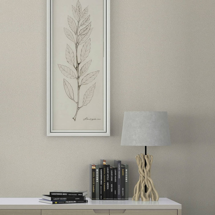 Vliestapete mit Struktur als gepunktetes Uni beige Uni - WA444757