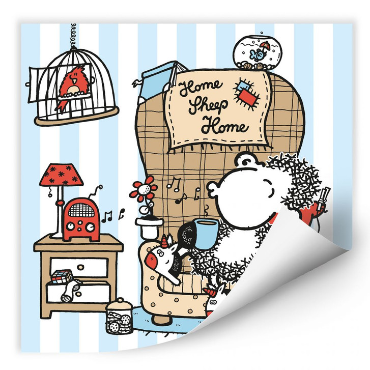 Wallprint sheepworld Home Sheep Home Music - WA190811