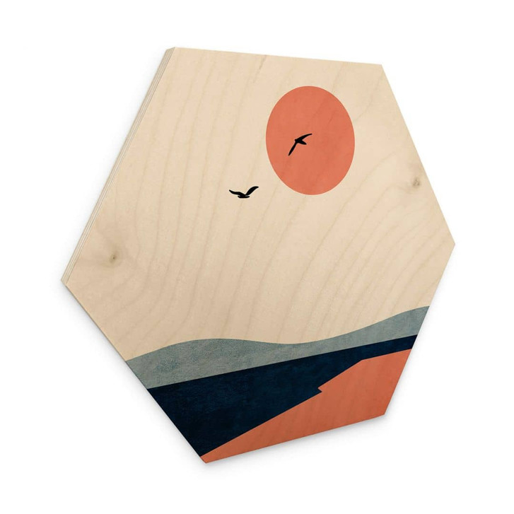 Hexagon - Holz Kubistika - Auf einer Reise - WA332756