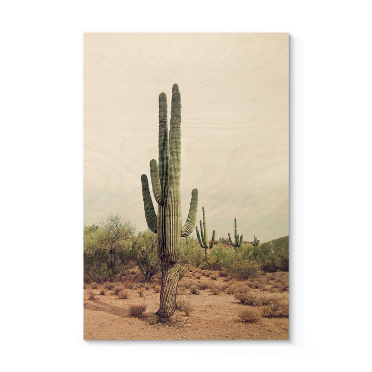 Holzposter Sisi & Seb - Wüstenkaktus - WA302903