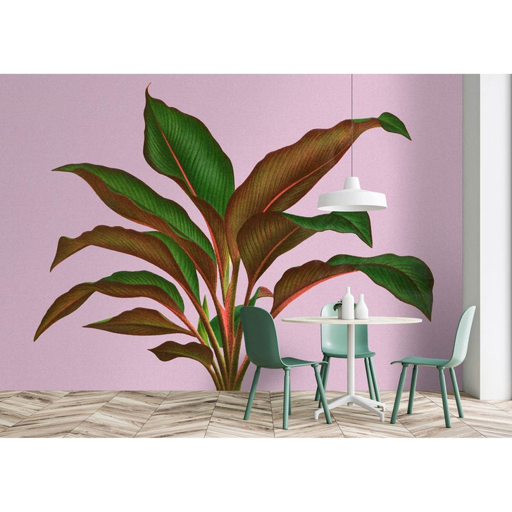 Livingwalls Fototapete Walls by Patel 3 Leaf Garden 3 violette, braun, grün, rot - WA327948