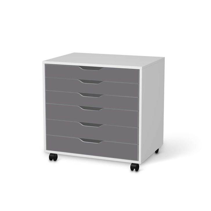 Möbelfolie IKEA Alex Rollcontainer 6 Schubladen - Grau Light - CR114221