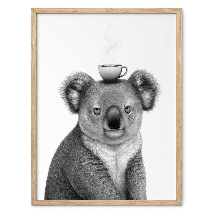 Poster Koalabär mit Kaffee - Korenkova - WA517705