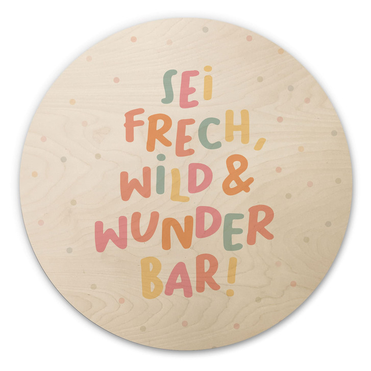 Rundes Holzbild - 